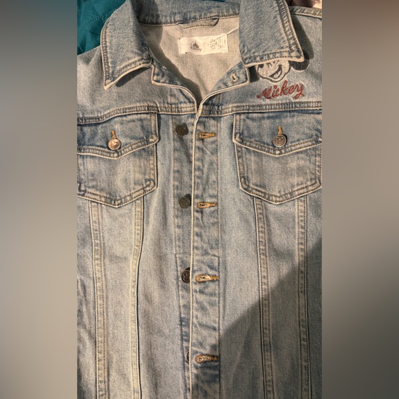Disney Parks Mickey Mouse Blue Jean Jacket - Picture 4 of 6